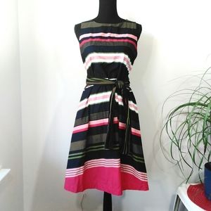 Ann Taylor Factory striped sleeveless dress